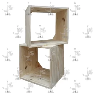 cubo x1 fabricado en madera de pino por js muebles fabrica de muebles y carpinteria mayorista y minorista en san fernando