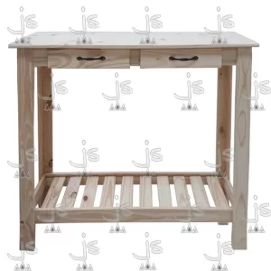 Desayunador de campo de 120 centímetros fabricado en madera de pino por js muebles fabrica de muebles y carpinteria mayorista y minorista en san fernando