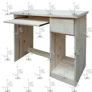 Escritorio de PC fabricado en madera de pino por js muebles fabrica de muebles y carpinteria mayorista y minorista en san fernando