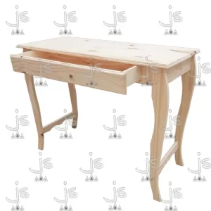 mesa de arrime de 100 centimetros de ancho con cajon fabricado en madera de pino por js muebles fabrica de muebles y carpinteria mayorista y minorista en san fernando