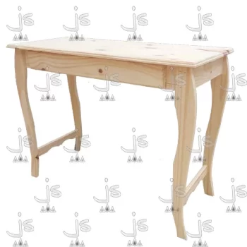 mesa de arrime de 100 centimetros de ancho con cajon fabricado en madera de pino por js muebles fabrica de muebles y carpinteria mayorista y minorista en san fernando