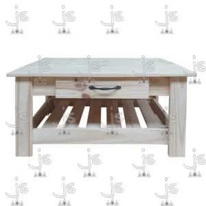 mesa ratona de campo de 80 cm de ancho con un cajon y estante fabricado por js muebles fabrica de muebles y carpinteria mayorista y minorista en san fernando