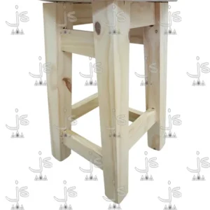 taburete redondo fabricado en madera de pino por js muebles fabrica de muebles y carpinteria mayorista y minorista en san fernando
