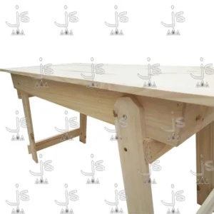 MESA PLEGABLE DE QUINCHO DE 1.50MTS FABRICADA EN MADERA DE PINO POR JS FABRICA DE MUEBLES CARPINTERIA EN SAN FERNANDO
