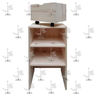 Juguetero de 2 cajones con fondo fabricado en madera de pino macizo por JS Fabrica de muebles fabrica y carpinteria en san fernando