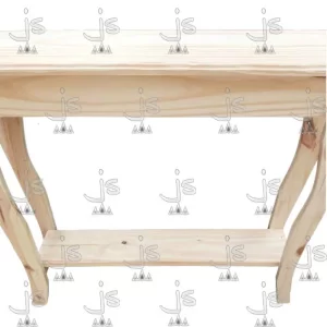 mesa de arrime de 80 centimetros de ancho para pasillo con estante fabricado en madera de pino por js muebles fabrica de muebles y carpinteria mayorista y minorista en san fernando
