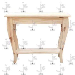 mesa de arrime de 80 centimetros de ancho para pasillo con estante fabricado en madera de pino por js muebles fabrica de muebles y carpinteria mayorista y minorista en san fernando