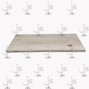 Tapa para escritorio combinable con cajoneras y caballetes hecha de madera de pino. Fabricado por JS. Fábrica de muebles.