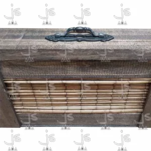 cajon con tapa de junco fabricado por js fabrica de muebles y carpinteria en san fernando