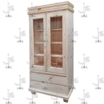 Cristalero vajillero de 80 centímetros fabricado en madera de pino macizo por js fabrica de muebles y carpinteria en san fernando
