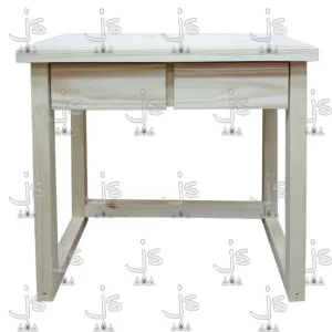 Escritorio de 2 cajones fabricado en madera de pino por js muebles fabrica de muebles y carpinteria mayorista y minorista en san fernando