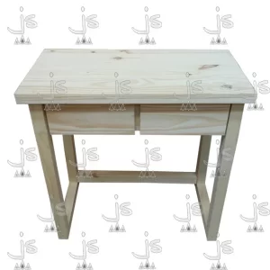 Escritorio de 2 cajones fabricado en madera de pino por js muebles fabrica de muebles y carpinteria mayorista y minorista en san fernando