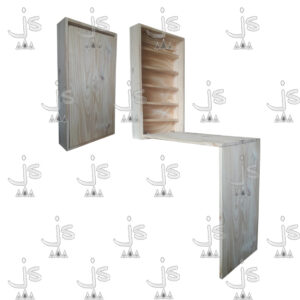 Esmaltero manicure plegable para escritorio hecho de madera de pino. Fabricado por JS. Fábrica de muebles.
