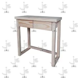 escritorio con dos cajones pata 2x2 pulgadas de madera maciza de pino realizado por js fabrica de muebles