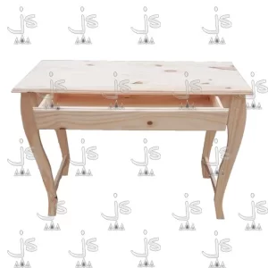 mesa de arrime de 80 centimetros de ancho con cajon fabricado en madera de pino por js muebles fabrica de muebles y carpinteria mayorista y minorista en san fernando
