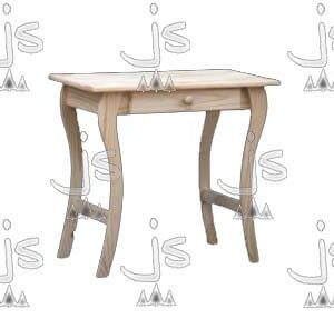 Mesa Arrime 0.80 x 40 con un cajón hecho de madera de pino. Fabricado por JS. Fábrica de muebles.