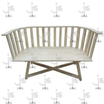 Sillon Gervasoni Doble de cuatro patas hecho de madera de pino. Fabricado por JS. Fábrica de muebles.