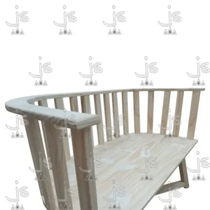 Sillon Gervasoni Doble de cuatro patas hecho de madera de pino. Fabricado por JS. Fábrica de muebles.