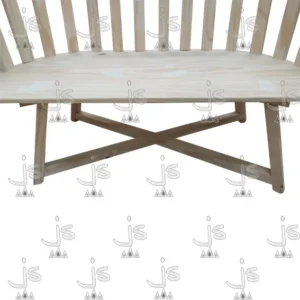 Sillon Gervasoni Doble de cuatro patas hecho de madera de pino. Fabricado por JS. Fábrica de muebles.