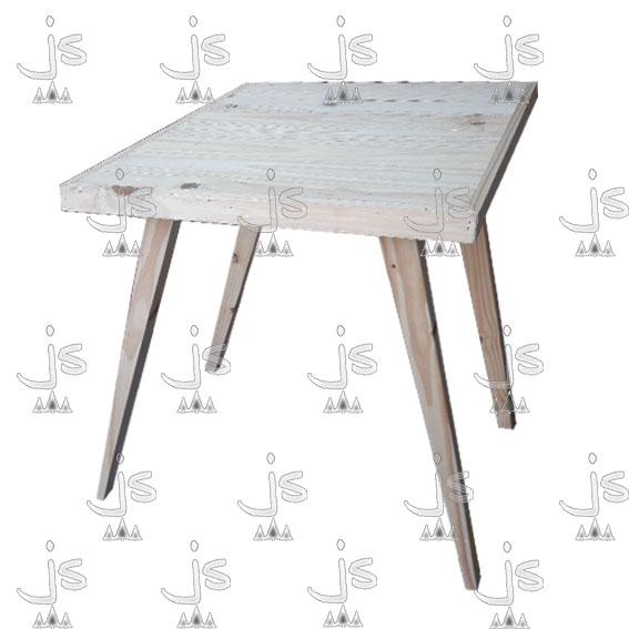 Mesa bar retro hecho de madera de pino. Fabricado por JS. Fábrica de muebles.