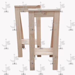 Caballete para escritorio combinable hecho de madera de pino. Fabricado por JS. Fábrica de muebles.