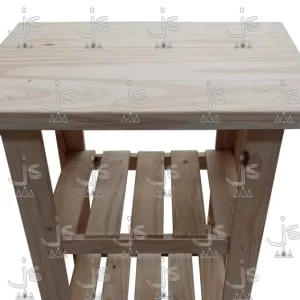 Mesa quesera eco de 60 centímetros fabricada en pino macizo por js fabrica de muebles y carpinteria en san fernando