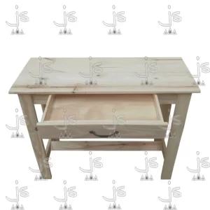 Escritorio quesero de un metro de ancho con cajón fabricado en madera de pino por js muebles fabrica de muebles y carpinteria mayorista y minorista en san fernando