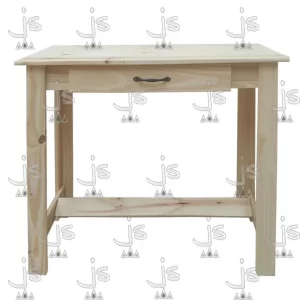 Escritorio quesero de un metro de ancho con cajón fabricado en madera de pino por js muebles fabrica de muebles y carpinteria mayorista y minorista en san fernando