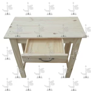 Escritorio quesero de 80 centimetros de ancho con cajón fabricado en madera de pino por js muebles fabrica de muebles y carpinteria mayorista y minorista en san fernando