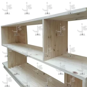 mesa lcd zig zag de 140 centímetros fabricada en madera de pino por js muebles fabrica de muebles y carpinteria mayorista y minorista en san fernando