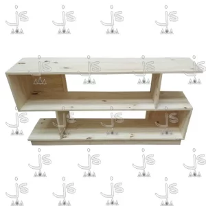 mesa lcd zig zag de 140 centímetros fabricada en madera de pino por js muebles fabrica de muebles y carpinteria mayorista y minorista en san fernando