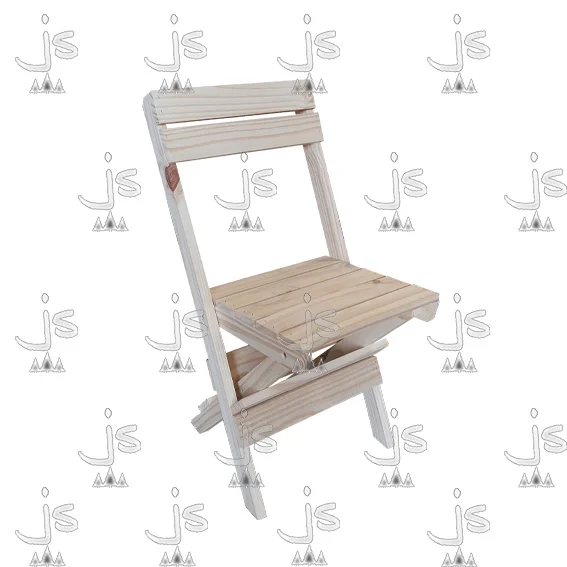 silla plegable de madera de pino macizo fabricado por js fabrica de mubles, ubicada en san fernando, carupa, provincia de buenos aires