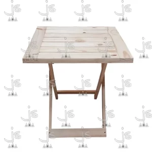Mesa plegable tapa deck echa en pino, fabricada y distribuida por carpinteria JS Diseños en Pino
