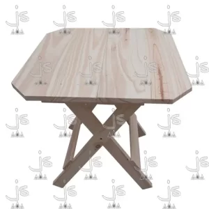 Mesa plegable fabricado por Js diseños en pino
