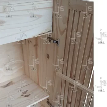 Vajillero Varillado de 100x80 con cajon fabricado en madera de pino por JS Fabrica de Muebles y Carpinteria en San Fernando