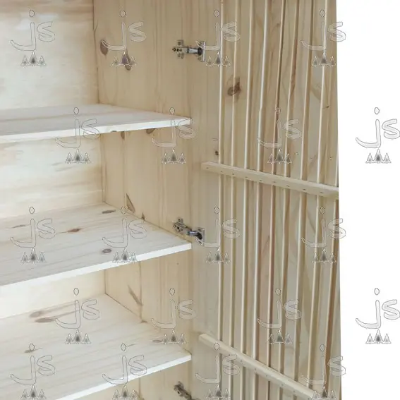 Vajillero Varillado de 160x80 fabricado en madera de pino por JS Fabrica de Muebles y Carpinteria en San Fernando