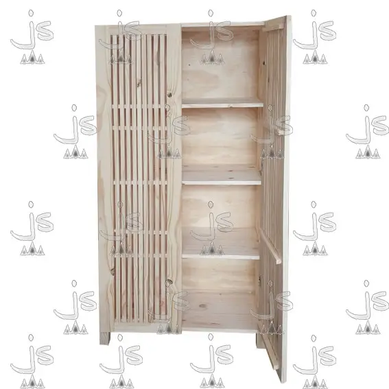 Vajillero Varillado de 160x80 fabricado en madera de pino por JS Fabrica de Muebles y Carpinteria en San Fernando