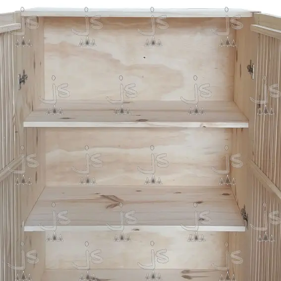 Vajillero Varillado de 160x80 fabricado en madera de pino por JS Fabrica de Muebles y Carpinteria en San Fernando