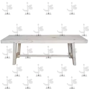banco nórdico de 120 centímetros fabricado en madera de pino por js muebles fabrica de muebles y carpinteria mayorista y minorista en san fernando