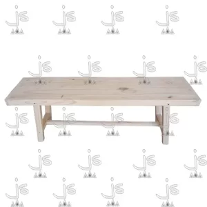 banco nórdico de 120 centímetros fabricado en madera de pino por js muebles fabrica de muebles y carpinteria mayorista y minorista en san fernando