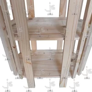 mesa de arrime ovalada varillada de 60 centímetros fabricada en madera de pino macizo por js fabrica de muebles y carpinteria en san fernando
