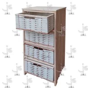Ordenador organizador varillado de 3 canastos fabricado en madera de pino por js muebles fabrica de muebles y carpinteria mayorista y minorista en san fernando