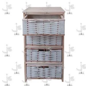 Ordenador organizador varillado de 3 canastos fabricado en madera de pino por js muebles fabrica de muebles y carpinteria mayorista y minorista en san fernando
