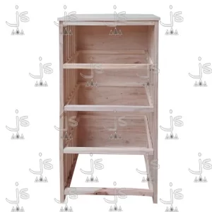 Ordenador organizador varillado de 3 canastos fabricado en madera de pino por js muebles fabrica de muebles y carpinteria mayorista y minorista en san fernando