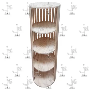 esquinero varillado x5 estantes fabricado en madera de pino por js muebles fabrica de muebles y carpinteria mayorista y minorista en san fernando