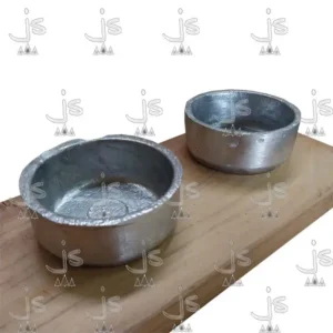 Combo Tabla de mas dos cuencos de fundicion fabircado en madera de pino por JS Fabrica de Muebles y carpinteria en san fernando