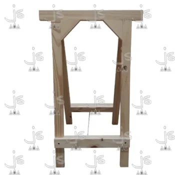 Caballete reforzado plegable fabricado en madera de pino macizo por js fabrica de muebles y carpintería en San Fernando