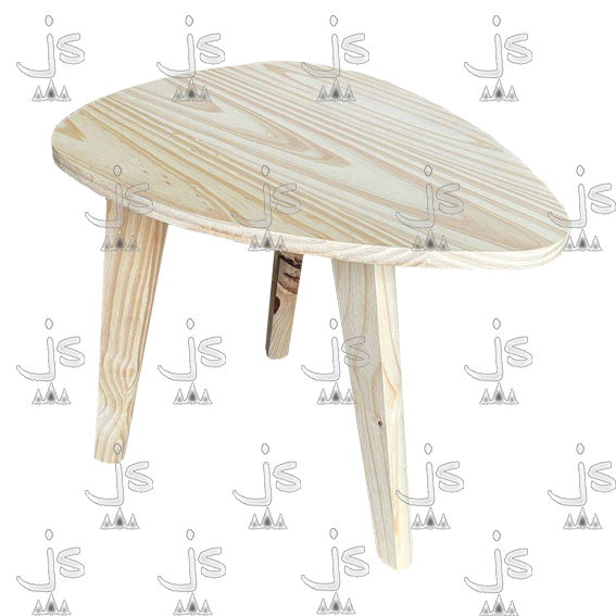 Mesa ratona púa x2 hecho de madera de pino. Fabricado por JS. Fábrica de muebles.