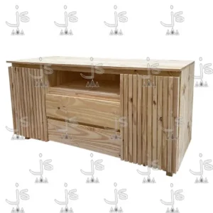 Bahiut Rack Varillado 2 puertas y 2 cajones de 160 de pino fabricado por js fabrica de muebles y carpintería mayorista y minorista en san fernando