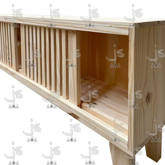 Rack LCD 2 puertas corredizas 140x30x60 Fabricado en Pino Macizo por JS Fabrica de Muebles Ubicado en San Fernando